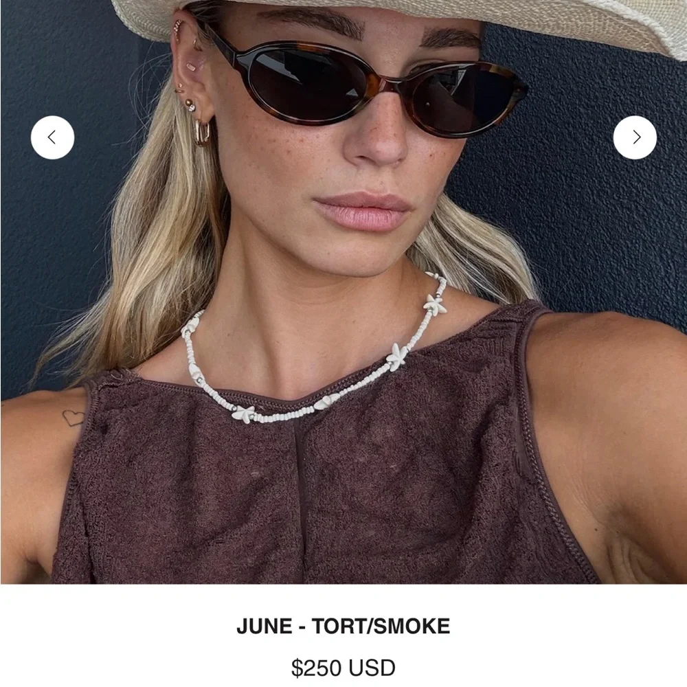 Brand New - VEHLA June Tortoise Frame Sunglasses with Smoke Lenses - Picture 2 of 3